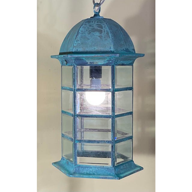 Elevate your home’s character with this exquisite Solid Brass Hanging Lantern. Featuring a timeless hexagonal silhouette...