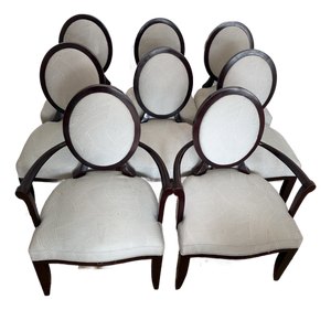 Set of 8 Attributed to Barbara Barry for Baker Dining Chairs