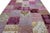 Modern Handcrafted Patchwork Designed Wool Rug in Pink For Sale In New York - Image 6 of 8