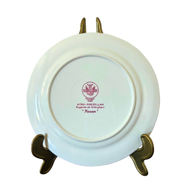 Mid-Century Red Fasan Service in Porcelain from Villeroy & Boch, Germany, 1950s, Set of 13 For Sale - Image 9 of 10