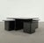 Late 20th Century Italian Nesting Coffee Cocktail Table Set Black Lacquer For Sale - Image 15 of 18
