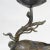 Meiji Early 20th Century Japanese Shokudai Bronze Candlestick Antique Metal Crane Bird Tortoise Animal Lotus For Sale - Image 4 of 12