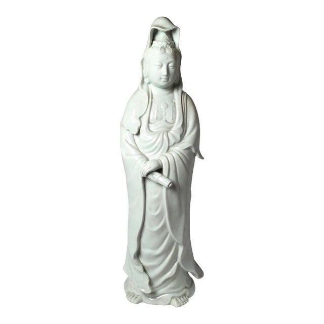 Early 20th Century Japanese Blanc de Chine Kannon Figure For Sale
