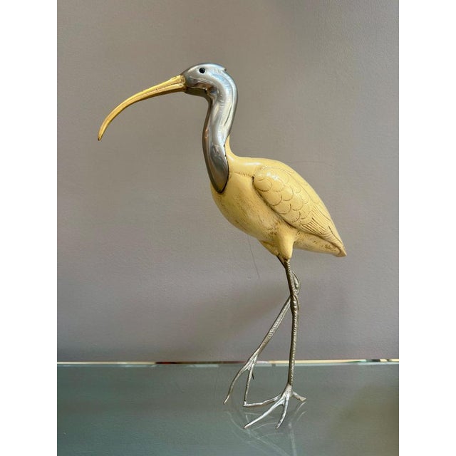 Vintage Ibis Bird Sculptures by Elli Malevolti, 1950, Set of 2 For Sale - Image 4 of 16