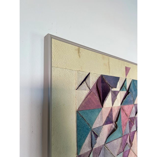 70's Postmodern Mixed Media Collage Wall Art by British Artist Carol Owen For Sale - Image 11 of 13