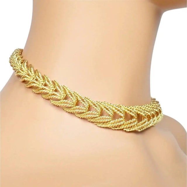 Metal 1990s Tiffany & Co. France Georges Lenfant Yellow Gold Rope Necklace For Sale - Image 7 of 12
