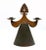Vintage Figure Lady Dress Copper Candle Holder in the style of Bjorn Wiinblad, 1970s For Sale - Image 6 of 10