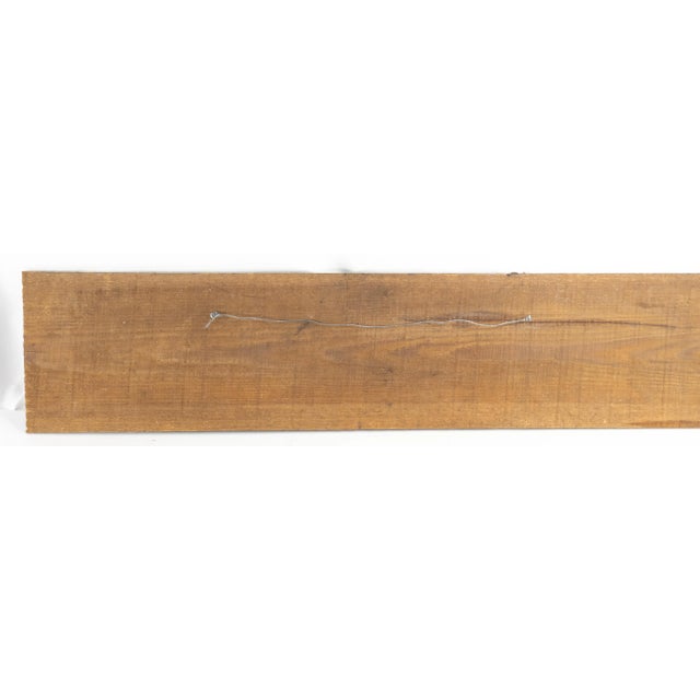 Late 20th Century 20th Century Primitive Rustic Decorative Wood Sign For Sale - Image 5 of 8