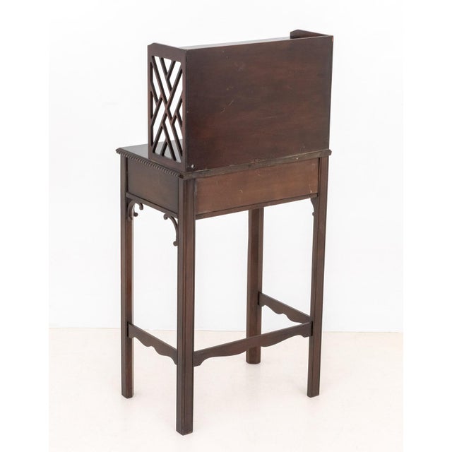 Brown Chinese Chippendale Style Mahogany Desk For Sale - Image 8 of 8