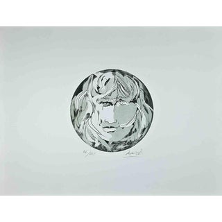 Giacomo Manzú, Round Medusa, Ed. 26/125, 1970, Etching For Sale