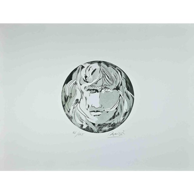Giacomo Manzú, Round Medusa, Ed. 26/125, 1970, Etching For Sale