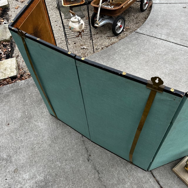 1960s Japanese 4-Panel Byobu Folding Screen Hand-Painted Ducks & Pine Tree Gold Foil Backdrop For Sale - Image 17 of 17