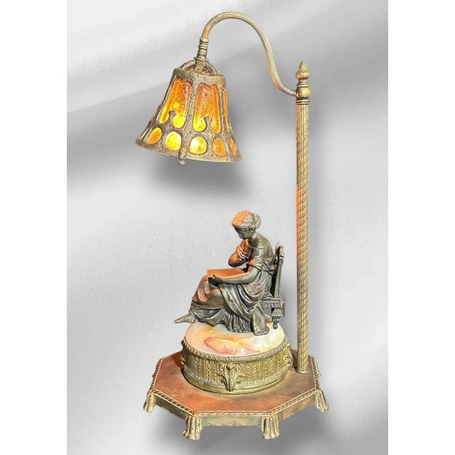 Unique Statue Table Lamp For Sale In South Bend - Image 6 of 7
