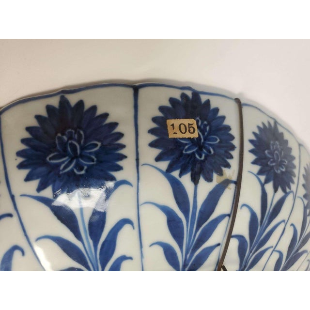 White Antique Chinese Export Blue & White Porcelain Chargers For Sale - Image 8 of 8