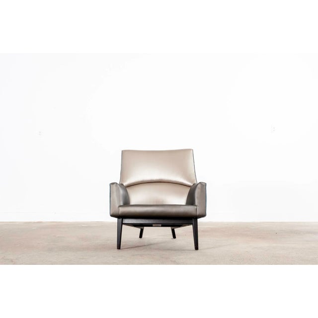 Pair of Jens Risom for Ralph Pucci Metallic Space Age A-Chairs For Sale - Image 10 of 13