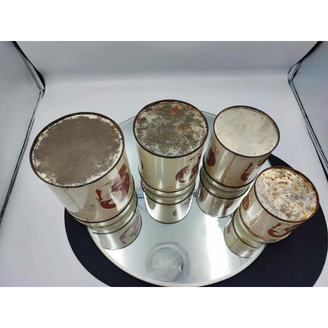 Art Deco Spice Containers, Set of 4 For Sale - Image 9 of 11