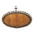 Wood Oversized Antique French Carved Gilt Wood & Mahogany Oval Wall Mirror For Sale - Image 7 of 7