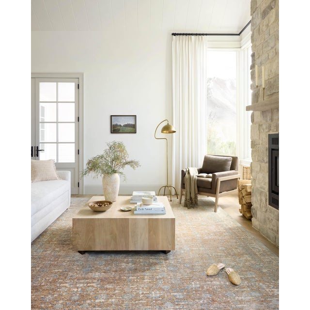Angela Rose x Loloi Blake Rug Sand / Sky 6'-7" x 9'-10" Area Rug For Sale - Image 9 of 9