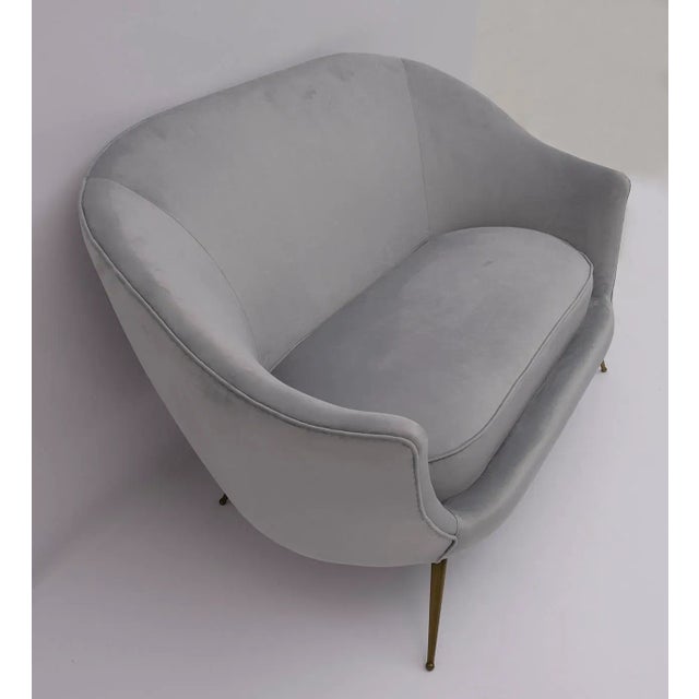 Mid-Century Modern Curved Sofa and Chairs by Federico Munari, Italy, 1950s, Set of 3 For Sale - Image 15 of 18