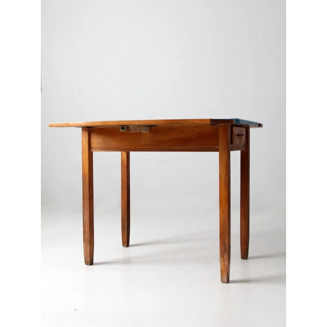 Blue Antique Enamel Top Kitchenette Table For Sale - Image 8 of 13