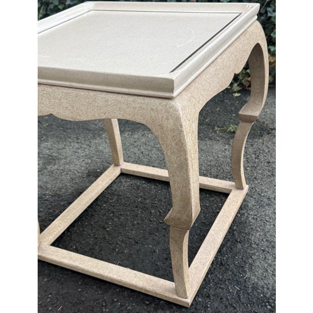 Ivory Marge Carson Sculptural End Table For Sale - Image 8 of 11