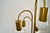 1970’s Mid-Century Modern Rattan & Gold Waterfall Floor Lamp For Sale - Image 9 of 12