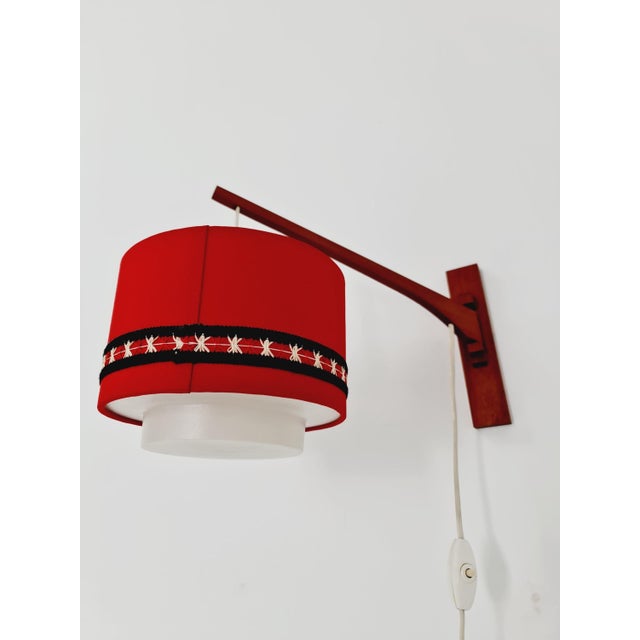 Danish Teak Wall Lamp by Aro Leuchte, 1960s For Sale - Image 5 of 11
