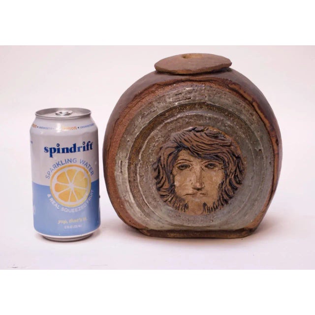 Ceramic Vintage Figural Studio Stoneware Vase / Candleholder For Sale - Image 7 of 13