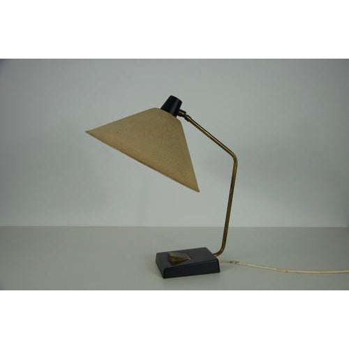 Mid-Century Metal and Fabric Shade Table Lamp from Temde, 1960s For Sale - Image 6 of 14