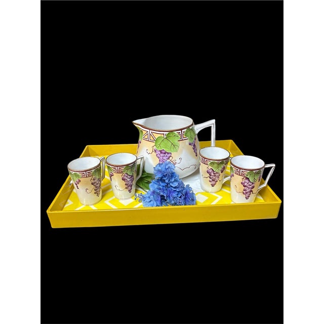 1970s Nippon American Atelier #5039 Grapevine - Set of 5 Pieces Discontinued For Sale - Image 4 of 5