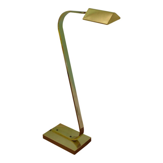 Brass Cobra Floor Lamp Postmodern Z Lamp For Sale