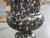 Black Pair of Decorative Faux Portoro Marble Wooden Campana Vases From Italy For Sale - Image 8 of 18