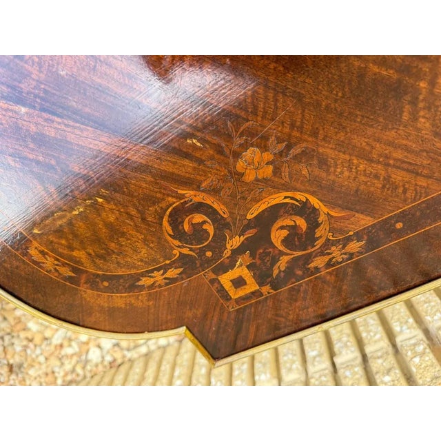 Antique French Napoleon III-style Marquestry Inlaid Coffee Table For Sale - Image 13 of 18
