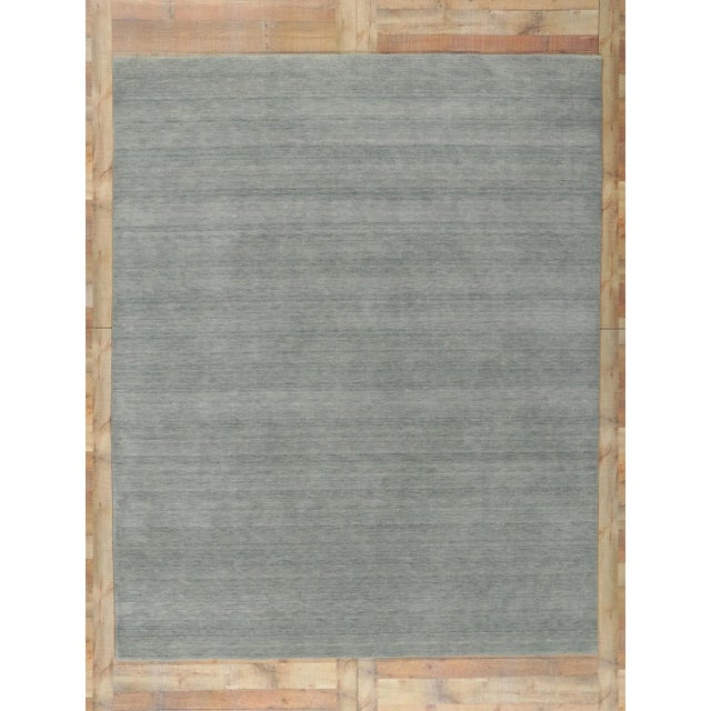 Gray Gray Area Rug With Modern Style - 08'01 X 10'00 For Sale - Image 8 of 9