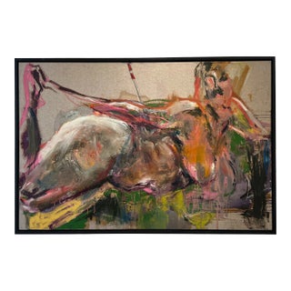 Cupid Strikes Painting by Karen Schwartz, Framed For Sale