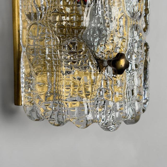 Textured Glass Wall Lights by Carl Fagerlund for Orrefors, 1970s, Set of 2 For Sale - Image 14 of 18