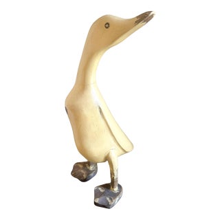 Antique Primitive Wooden Duck For Sale