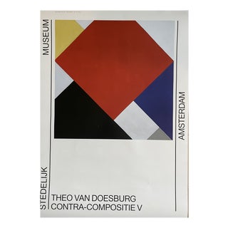 Contra Compositive V Stedelijk Museum Amsterdam Poster by Theo van Doesburg For Sale