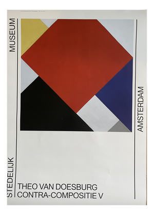 Contra Compositive V Stedelijk Museum Amsterdam Poster by Theo van Doesburg