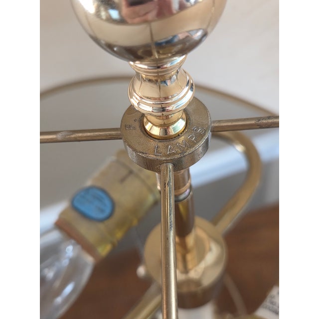Vintage Brass Pineapple Table Lamp For Sale - Image 9 of 12