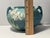 1939 Roseville Iris Blue Art Deco Pottery Matt Ceramic Vase # 357-4 For Sale - Image 9 of 10