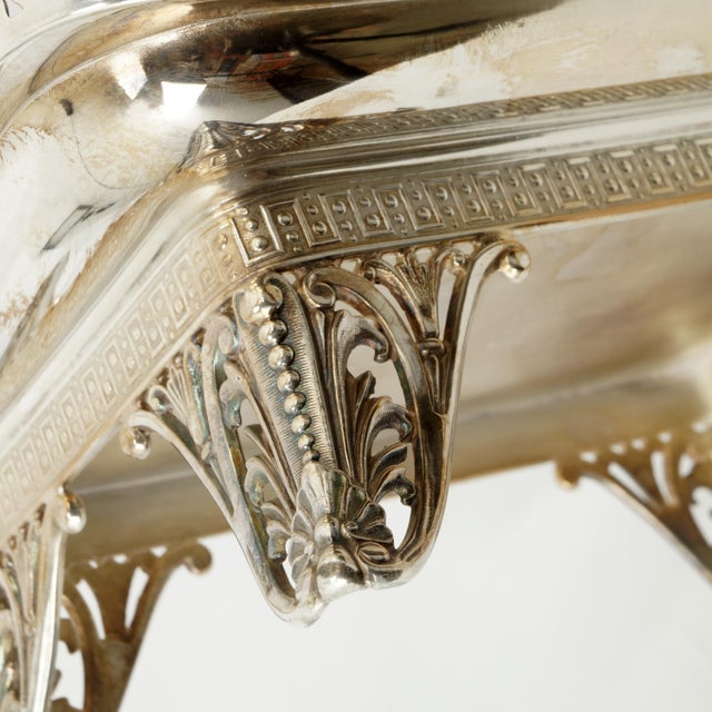 Late 19th Century James Tufts Victorian Silver Plate Cake Basket Circa 1870 For Sale - Image 10 of 12