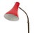 Mid-Century Modern Brass Reading Lamp with Red Cone and Handle, 1950s For Sale - Image 3 of 17