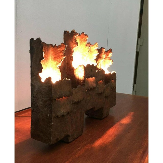 Ceramic Brutalist Studio Pottery Wall Lamp For Sale - Image 7 of 18