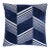 Schumacher x Victor Glemaud Jessie Cut Velvet 18" Pillow In Navy on White For Sale