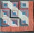 Farmhouse Early 20th Century Hand-Stitched Log Cabin Quilt in Patriotic Colors For Sale - Image 3 of 12