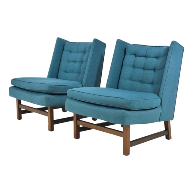 Edward Wormley Lounge Chairs by Dunbar (Pair) For Sale