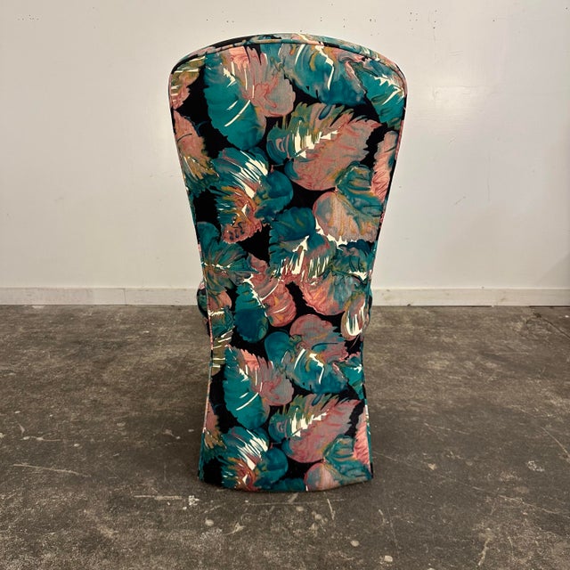 Set of 8 Postmodern Parsons-Style Dining Chairs For Sale - Image 4 of 12