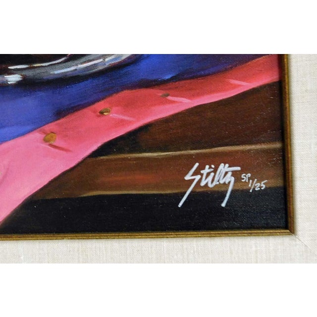 Impressionist Thomas Stiltz "Cinq Cepages" Sn Special Proof Hand Signed Art Canvas Artwork For Sale - Image 3 of 5