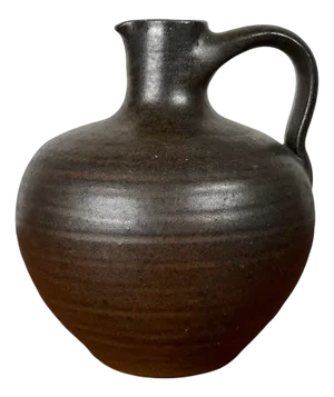 Mid-Century Minimalist German Studio Pottery Carafe Vase by Siegfried Gramann for Töpferhof Römhild, 1960s